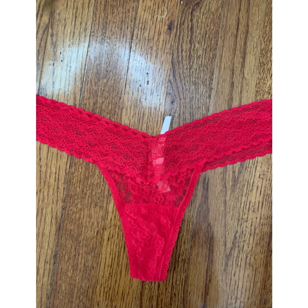Victoria secret red thong full lace
